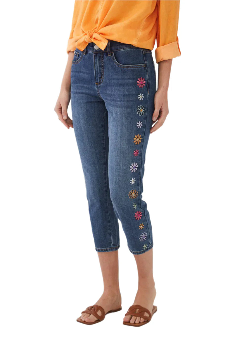 FDJ Olivia Floral Seam Jeans