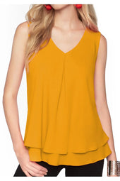 Sleeveless Layered Top