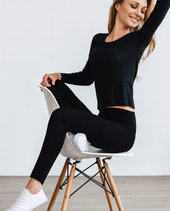 Britts Knits Fleece Bkflg Blksm Leggings
