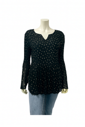 Long Sleeve V-Neck Blouse Top