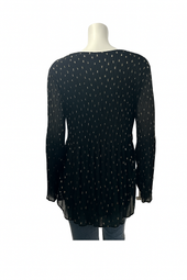 Long Sleeve V-Neck Blouse Top