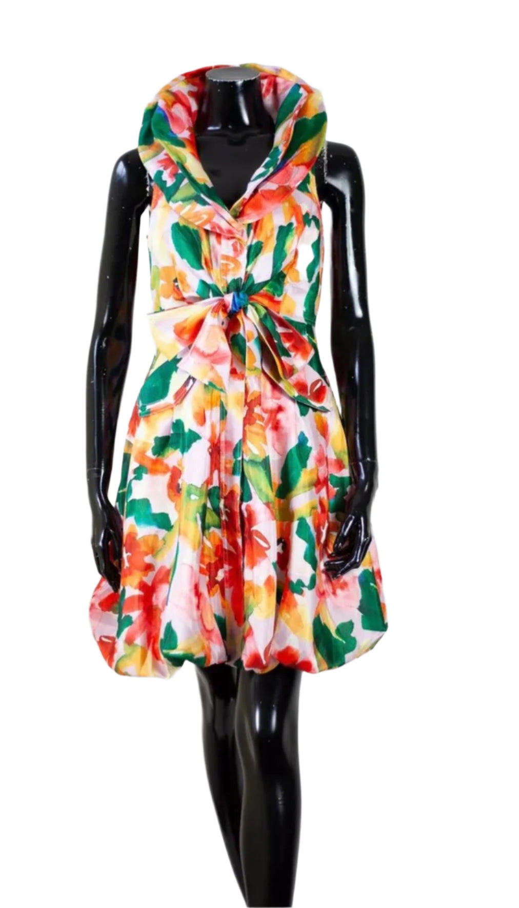 Samuel Dong Print Bubble Dress