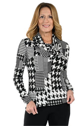 Herringbone Cowl Top