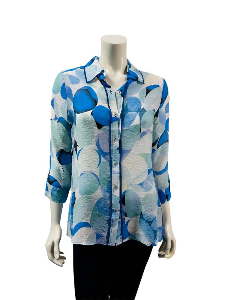 Variations Circle Print Blouse