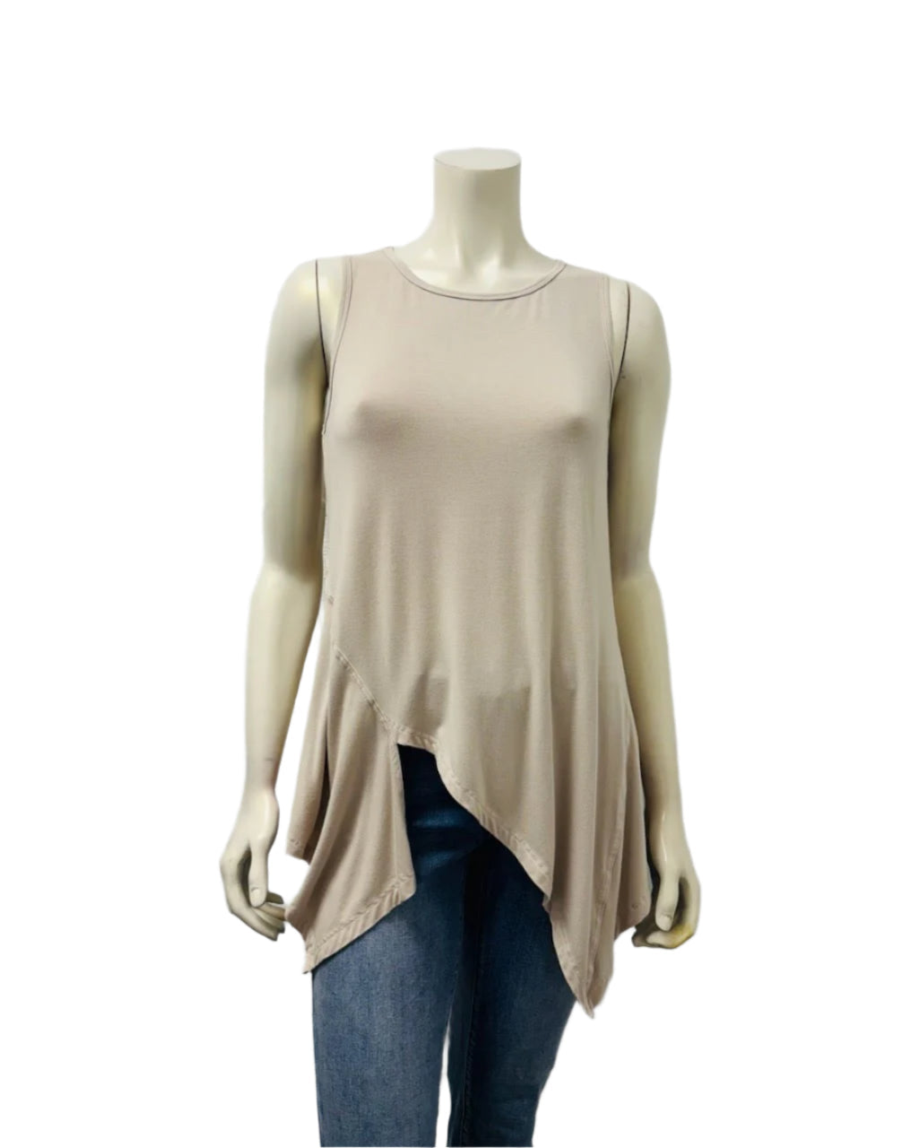 Heartstring Pointed Hem Top