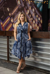 Sleeveless Print Dress