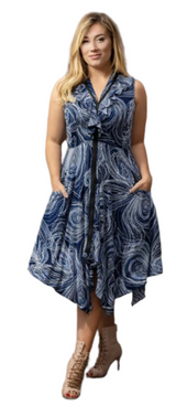 Sleeveless Print Dress
