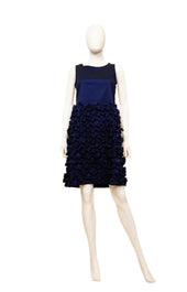 Crew Neck With Petals Dress