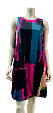 Print Bubble Pockets Dress