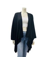 Ribbed Knit Ruana Wrap