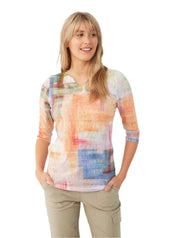 Notch Neck Sleeve Top