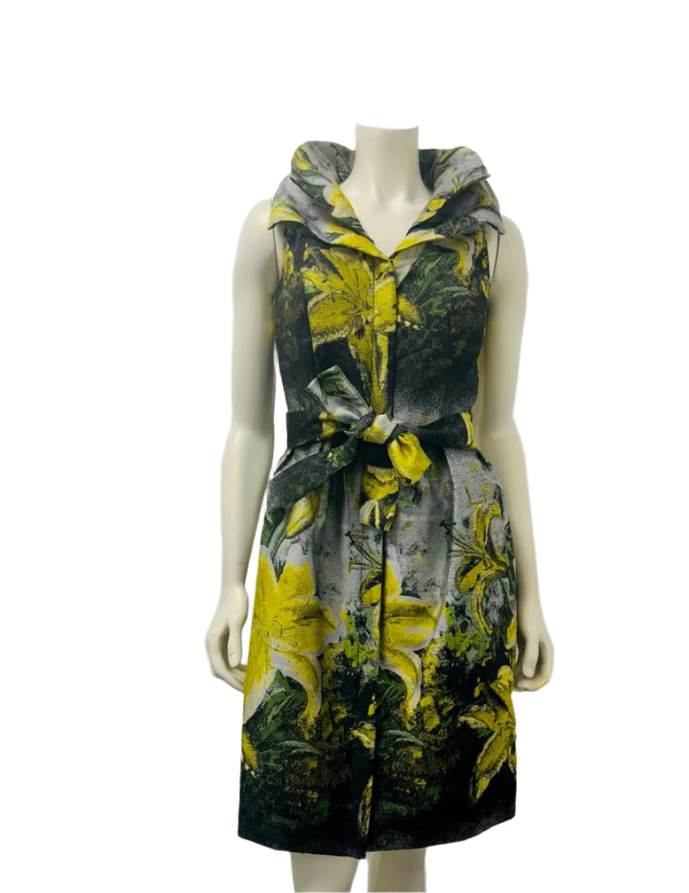 Samuel Dong Brocade Double Collar Dress