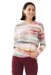 Boatneck Print Top