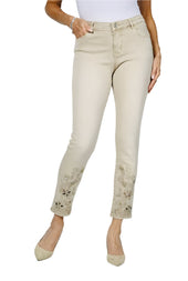 Embellished Hem Jeans