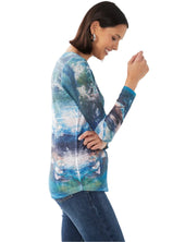Long Sleeve Notch Neck Top