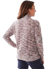 Mock Neck Space Dye Top