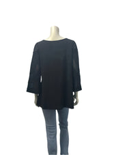 Bell Sleeve Mesh Inserts Top