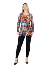 Round Neck Print Top