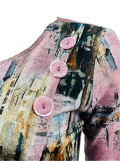 Button Print Top