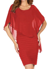 Chiffon Overlay Dress