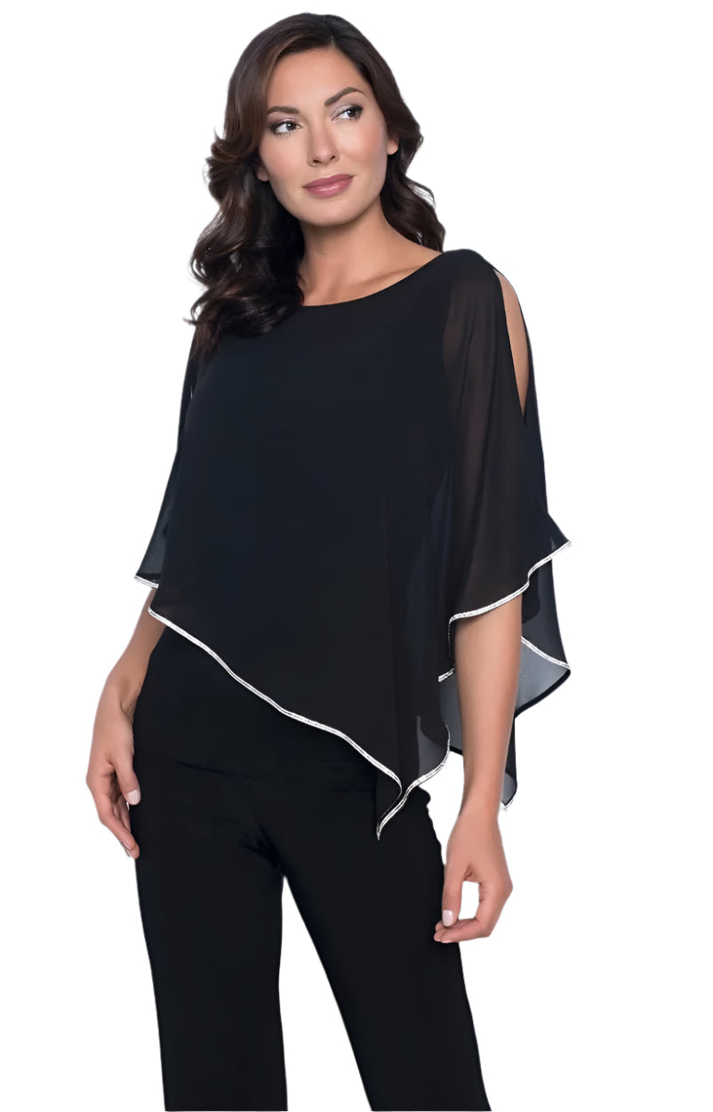 Frank Lyman Tiered Chiffon Top
