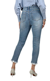 Embellished Hem Jeans