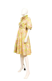 Short Sleeve With Self Belt Dress