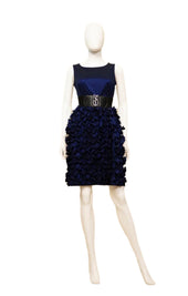 Crew Neck With Petals Dress