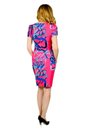 Short Sleeve Print Dress
