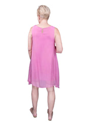 Adelyn Sleeveless Silk A-Line Dress