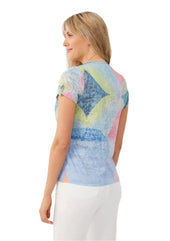 V-Neck Short Sleeve Top