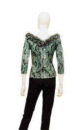 Ruffled Neck Top