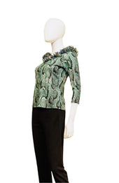 Ruffled Neck Top
