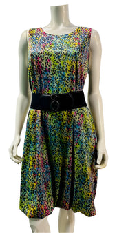 Cheetah Print Bubble Pockets Dress