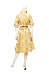 Short Sleeve With Self Belt Dress
