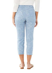 Pull On Slim Crop Pants