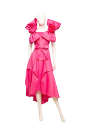 Long With Bow On Shoulder Dress