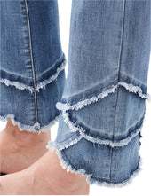 Olivia Straight Ankle Tulip Hem Jeans