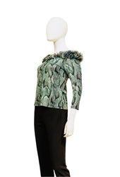 Ruffled Neck Top