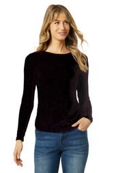 Ashley Long Sleeve Crew Neck Top